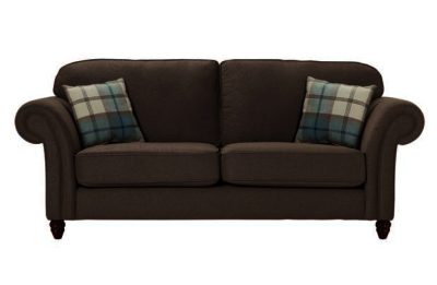 Heart of House Windsor High Back Large Fabric Sofa-Mink/Blue Heart of House Windsor High Back Large Fabric Sofa-Mink/Blue